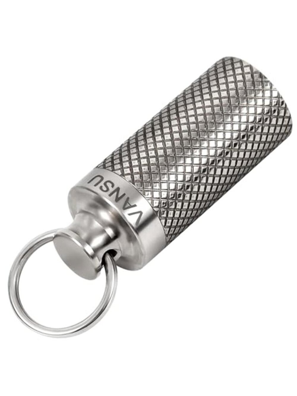 Titanium Waterproof Keychain Pill Holder Container Portable Mini Size Pill Box
